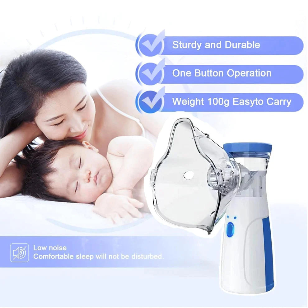Portable Mesh Nebulizer safe relief anytime anywhere