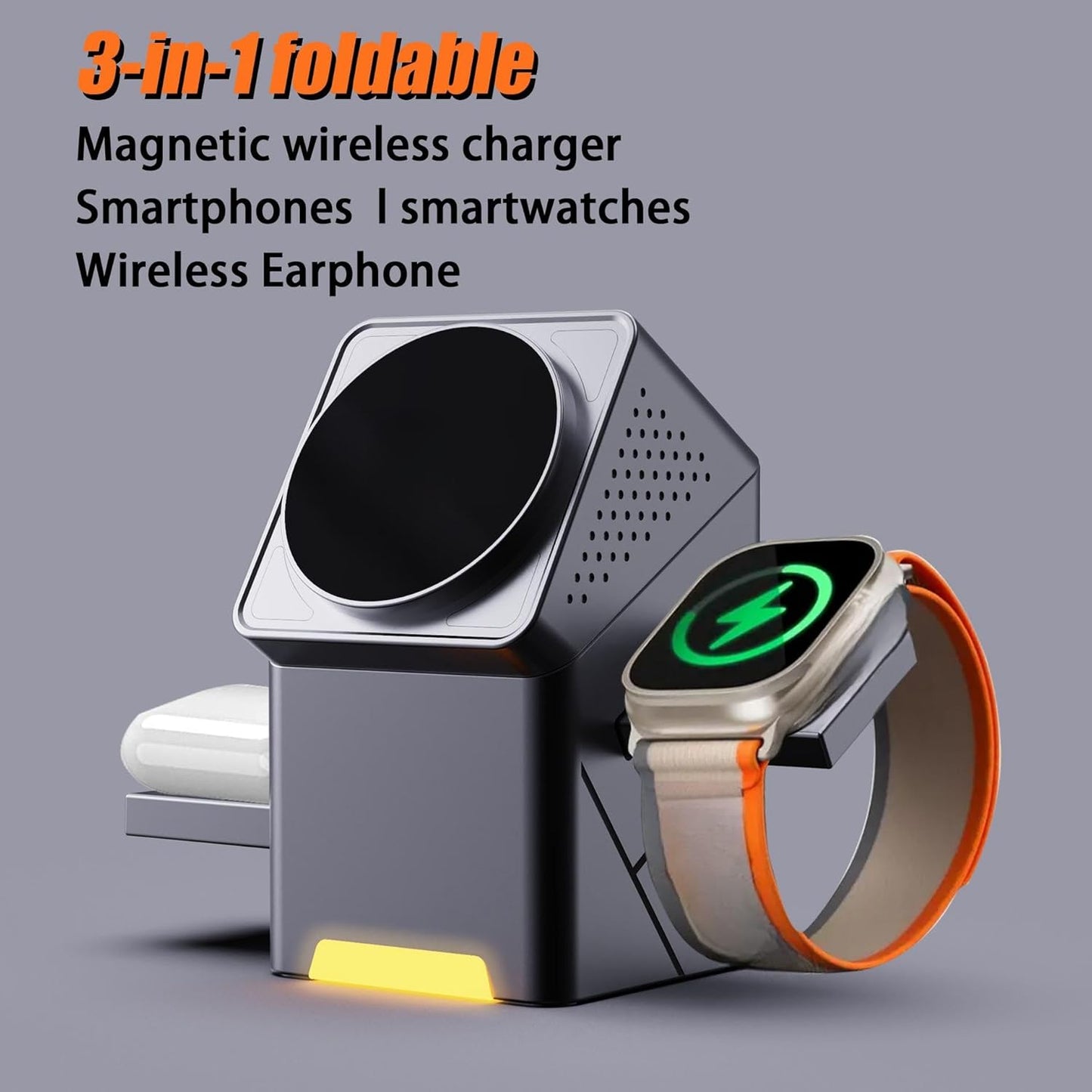 Magic Cube Spin 3-in-1 Wireless Charger