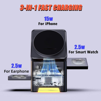 Magic Cube Spin 3-in-1 Wireless Charger