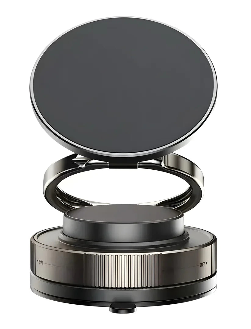 Vacuum Magnetic Phone Holder – Rock Solid. One-Handed. 360° Adjustable