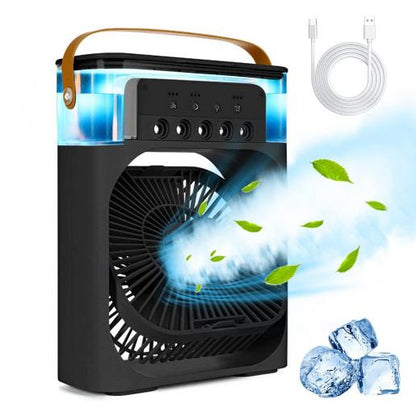 Portable Air cooler Table fan with humidifier fan and LED mood light