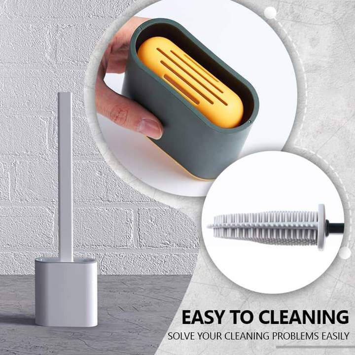 All-round clean toilet brush without dead ends Silicone toilet brush uses silicone bristles
