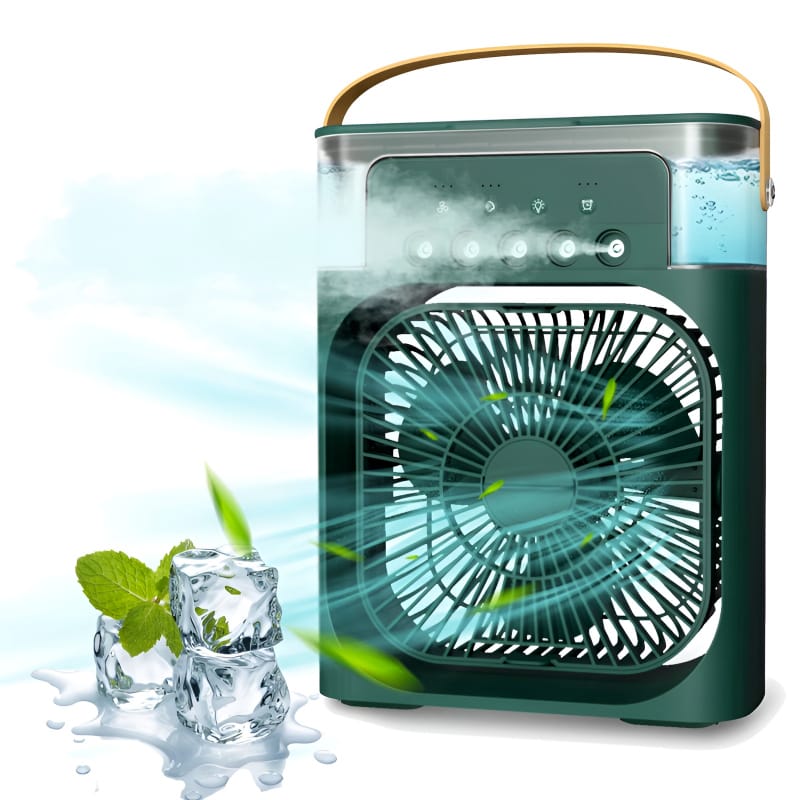 Portable Air cooler Table fan with humidifier fan and LED mood light
