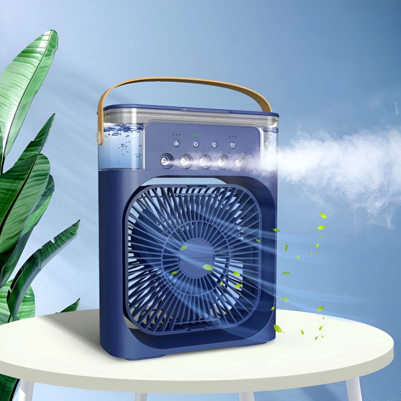 Portable Air cooler Table fan with humidifier fan and LED mood light