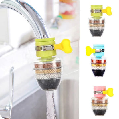 5 Layer Activated Carbon Water Purifier Kitchen Tap Filter Bathroom Faucet Filter
