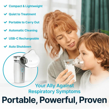 Portable Mesh Nebulizer safe relief anytime anywhere