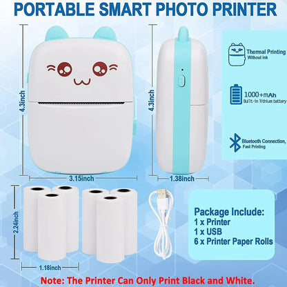 Mini Portable Bluetooth Thermal Printer