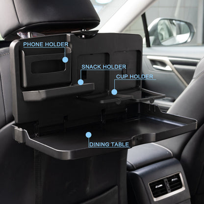 Car Backseat Food Travel Dining